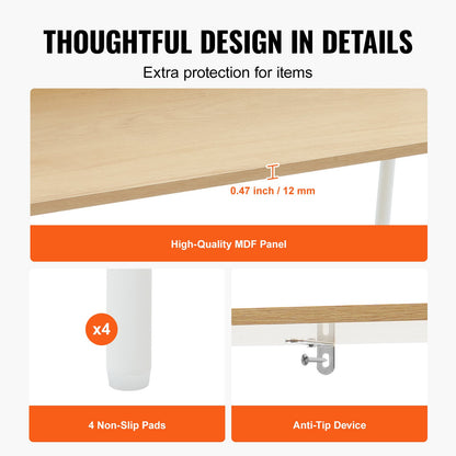 Rotting Bokhylla Stege Hylla med 2 dörrar Rektangel förvaringsställ Naturlig