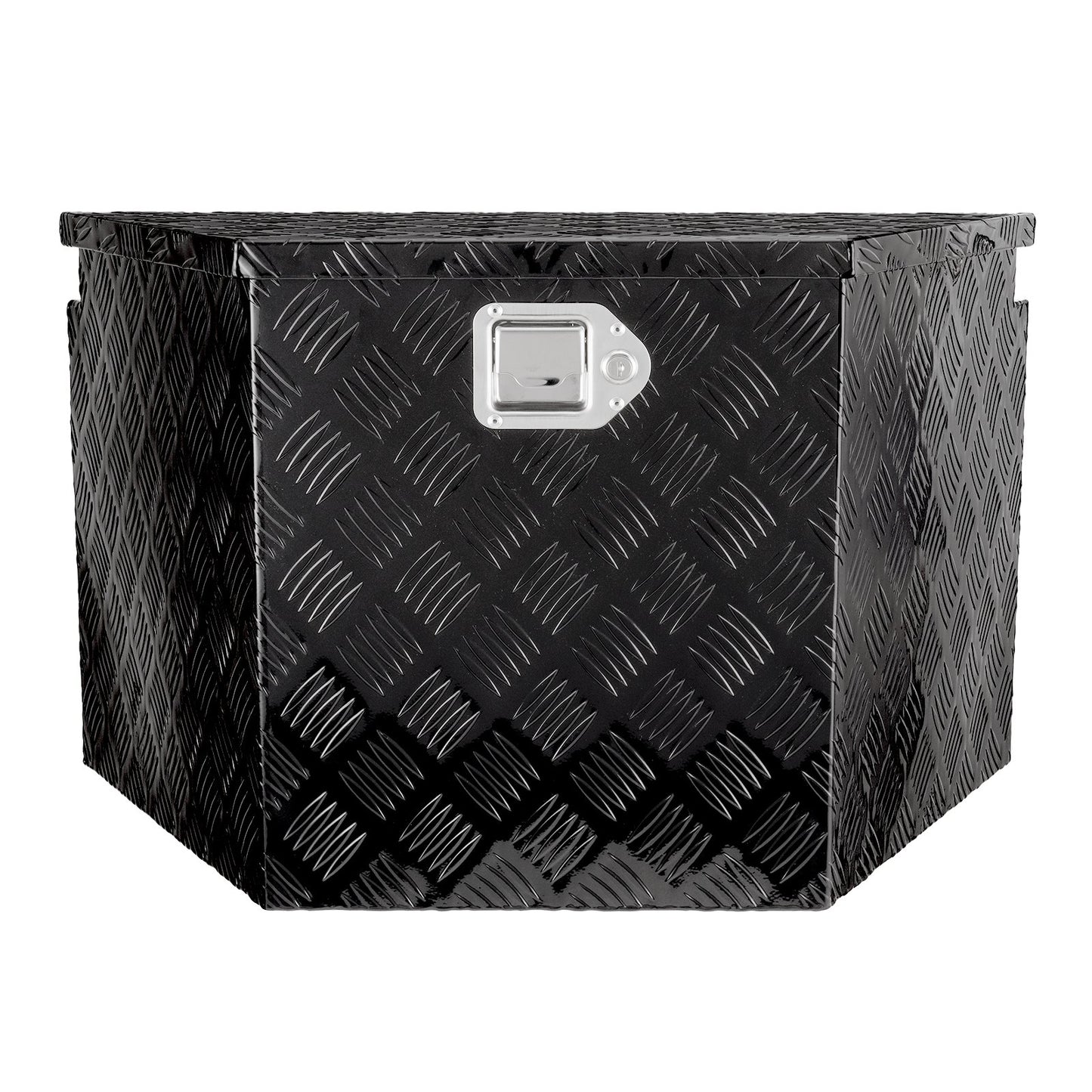 Anhängerdeichselbox, Werkzeugkasten aus Aluminiumlegierung mit Diamantplatte, robuste Anhängerbox-Aufbewahrung mit Schloss und Schlüssel, Nutzanhängerdeichselbox für Pickup, Wohnmobil, Anhänger, 39"x16,5"x12