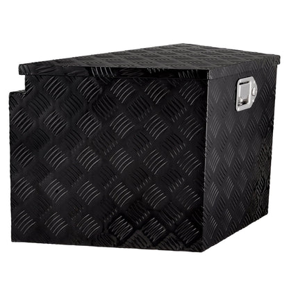 Anhängerdeichselbox, Werkzeugkasten aus Aluminiumlegierung mit Diamantplatte, robuste Anhängerbox-Aufbewahrung mit Schloss und Schlüssel, Nutzanhängerdeichselbox für Pickup, Wohnmobil, Anhänger, 39"x16,5"x12