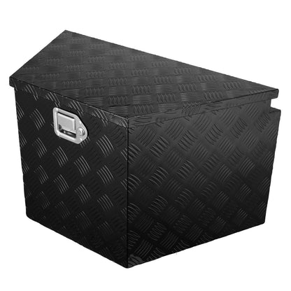 Anhängerdeichselbox, Werkzeugkasten aus Aluminiumlegierung mit Diamantplatte, robuste Anhängerbox-Aufbewahrung mit Schloss und Schlüssel, Nutzanhängerdeichselbox für Pickup, Wohnmobil, Anhänger, 39"x16,5"x12