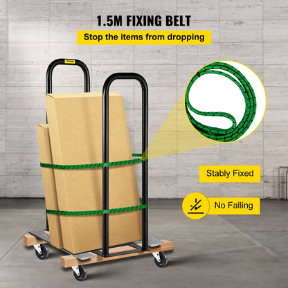 Dolly-Konverter 13 Zoll Breite x 38 Zoll Höhe Stahl-Konverterarme 250 Pfund Kapazität Panel Dolly Handling Equipment