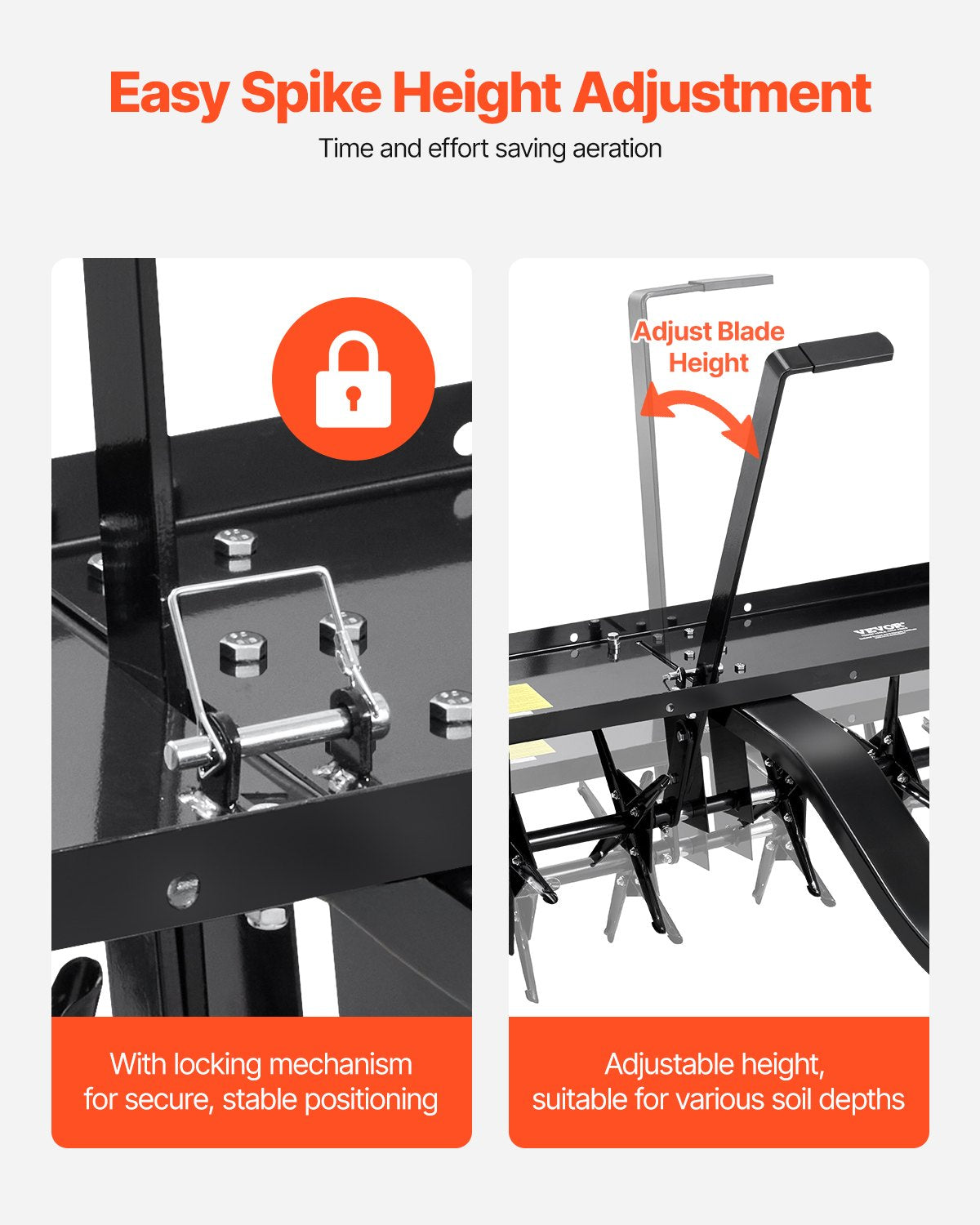 40" bogserpluggluftare med universalkoppling gräsmatta luftare bogsering bakom