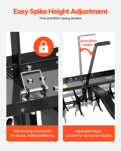 40" bogserpluggluftare med universalkoppling gräsmatta luftare bogsering bakom