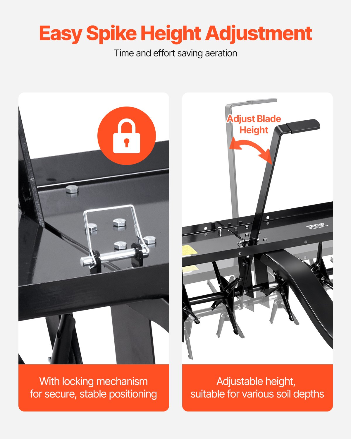 48" bogserpluggluftare med universalkoppling gräsmatta luftare bogsering bakom