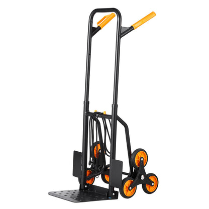 Trappklättringsvagn Heavy Duty Folding Hand Truck Dolly 440 lbs 6 hjul