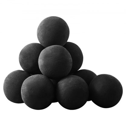 10 cm 12 st keramiska eldbollar runda eldstenar återanvändbara lavastenar