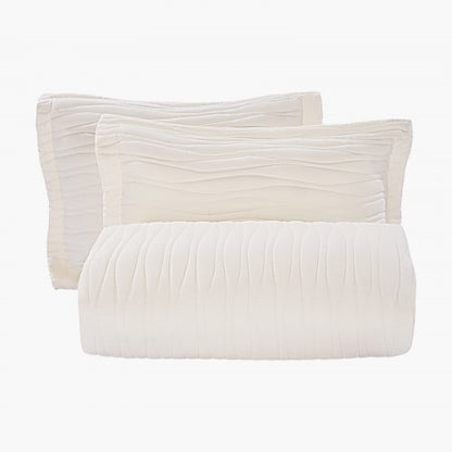 King Quilt Set, 3-Piece Lightweight Comforter, Microfiber King Size Bedding Set, Beige Bedspreads with 1 Quilt and 2 Pillow Shams, Lightweight Bedspread Coverlet Bedding Set, for All Season