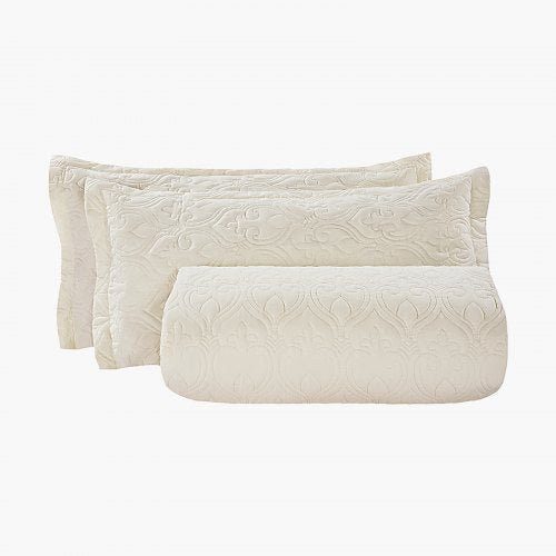 King Quilt Set, 3-Piece Lightweight Comforter, Cotton King Size Quilt Bedding Set, Beige Bedspreads with 1 Quilt and 2 Pillow Shams, Lightweight Bedspread Coverlet Bedding Set, for All Season