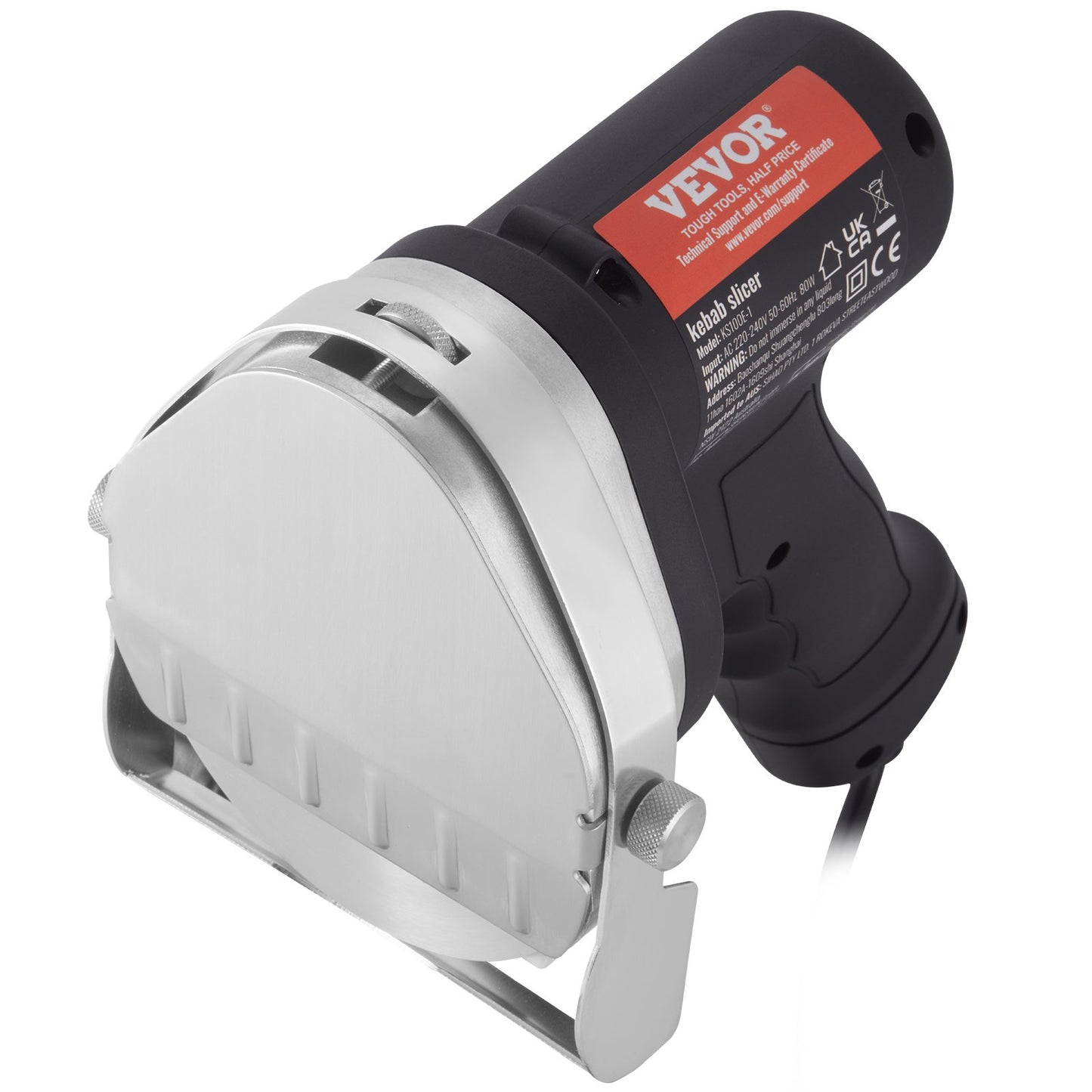 Elektrisk shawarmakniv Turkisk Doner Kebab köttgyroskärare med 2 blad