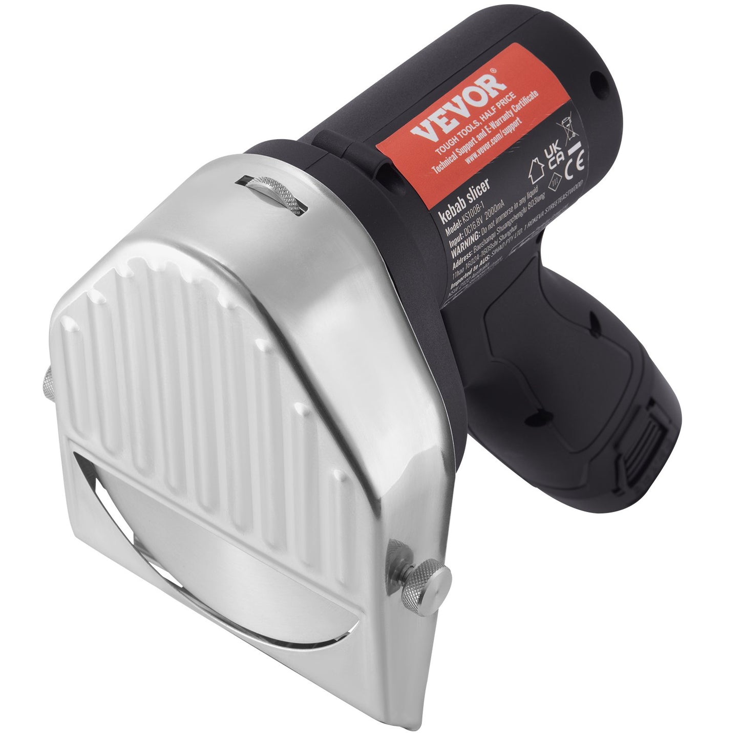 Electric shawarma knife cordless turkish doner kebab meat cutter 2 blades