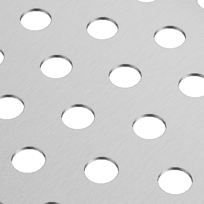 Dachrinnenschutz, 5 Zoll Breite, Aluminium-Laubfilter, DIY-Dachrinnenschutz, 26 Stück, 104 Fuß Gesamtlänge, 0,157 Zoll Lochdurchmesser &amp; 0,02 Zoll Dicke, Raptor-Dachrinnenschutz, passend für alle Dach- oder Dachrinnentypen