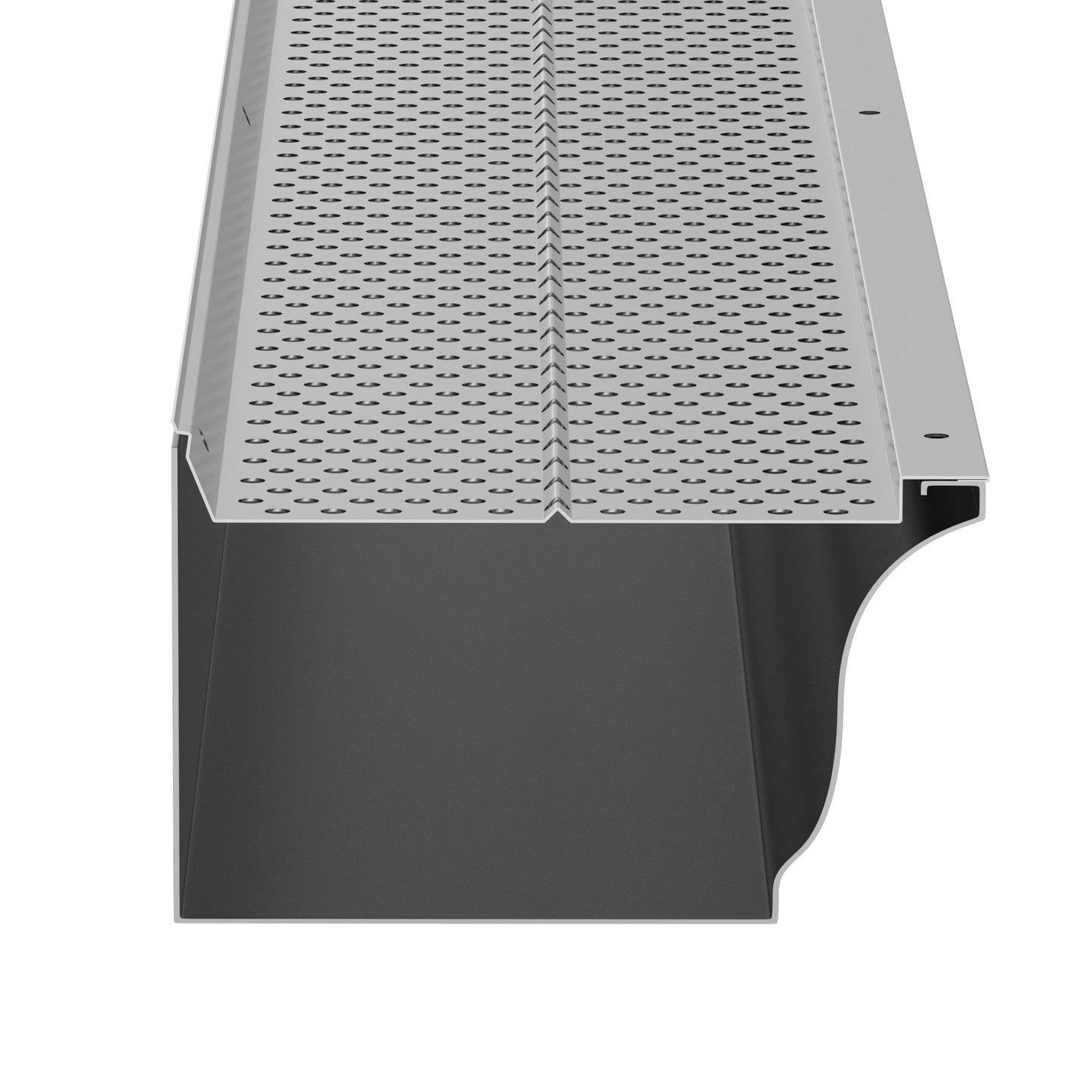 Dachrinnenschutz, 5 Zoll Breite, Aluminium-Laubfilter, DIY-Dachrinnenschutz, 52 Stück, 208 Fuß Gesamtlänge, 0,157 Zoll Lochdurchmesser und 0,02 Zoll Dicke, Raptor-Dachrinnenschutz, passend für alle Dach- oder Dachrinnentypen