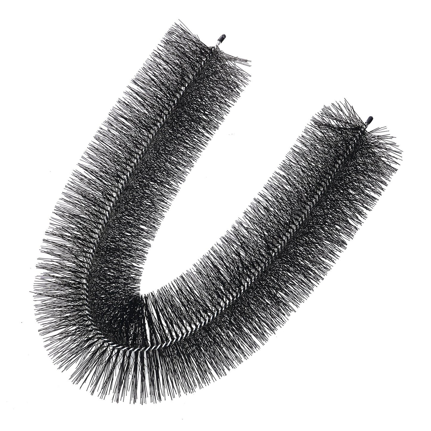 Rännborste, 30 fot total längd 4,33 tum diameter rännrengöringsverktyg, marknära rännborste Lövskydd för 5 tums rännor, enkelt rensa taklöv och skräp, 10-pack