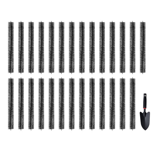 Rännborste, 80 fot total längd 4,33 tum diameter rännrengöringsverktyg, marknära rännborste Lövskydd för 5 tums rännor, enkelt rensa taklöv och skräp, 27-pack