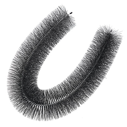 Dachrinnenbürste, 60 Fuß Gesamtlänge, 5,25 Zoll Durchmesser, Dachrinnenreinigungswerkzeug, bodennahe Dachrinnenbürste, Laubschutz für 5-Zoll-Dachrinnen, einfaches Entfernen von Blättern und Schmutz vom Dach, 20 Stück.