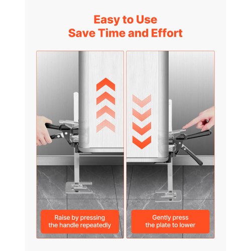 Arbeitssparender Wagenheber 2 Stück 150 kg Tragkraft Hub bis 250 mm Schwarz