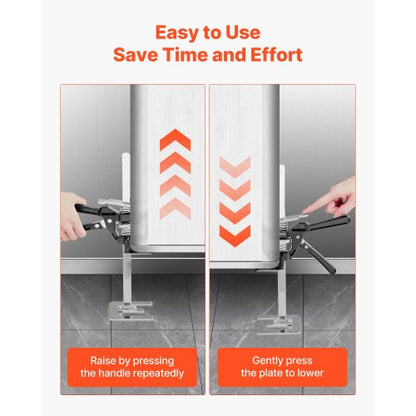 Arbeitssparender Wagenheber 2 Stück 150 kg Tragkraft Hub bis 250 mm Schwarz