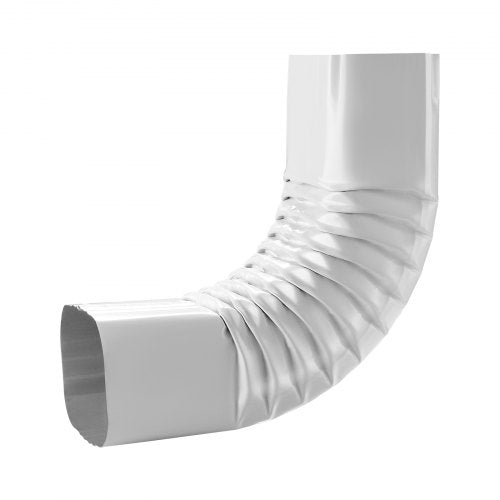 Downspout Gutter Elbow, fits 3x4 Inch Style A L-Shaped, Interface Size 3.1x4.3 in / 78x108 mm, Aluminum Alloy 90 Degree Gutter Elbow, for Residential, Commercial Building, Industrial Warehouse