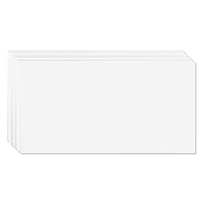 Deckenplatten 10er-Pack 24 x 24 Zoll PVC-Schaum Feuerbeständig Glatt Weiß