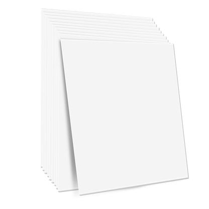 Takplattor 12-pack 24 x 24 i PVC-skum Brandklassad Slät Vit