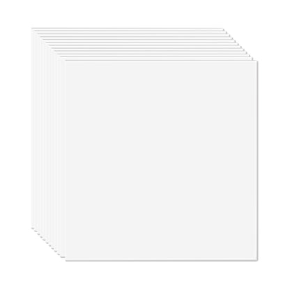 Takplattor 12-pack 24 x 24 i PVC-skum Brandklassad Slät Vit