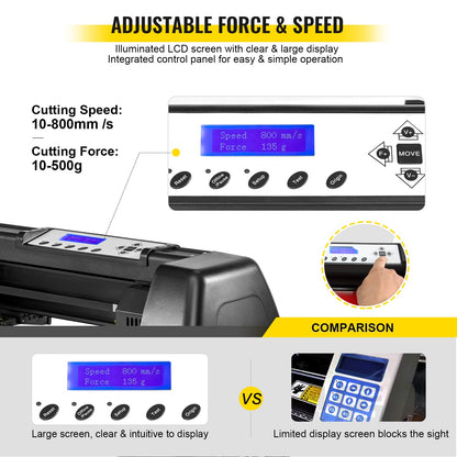 8 In 1 Heat Press Sublimation Machine & 53" Vinyl Cutter Cutting Plotter