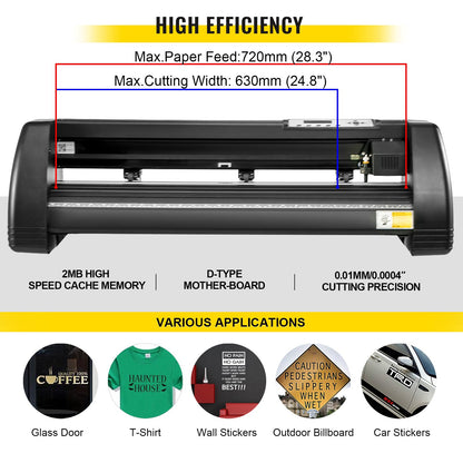8 In 1 Heat Press Sublimation Machine & 28" Vinyl Cutter Cutting Plotter
