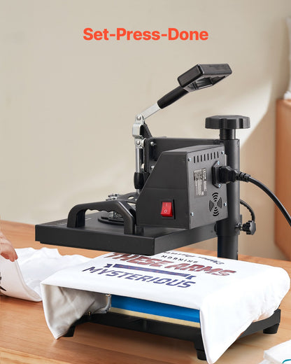 Heat Press, 12x10Inch T-Shirt Press Machine, T-shirt Press Heat Press 30x23cm Printing Machine Heat Transfer Sublimation Machine for T-shirts
