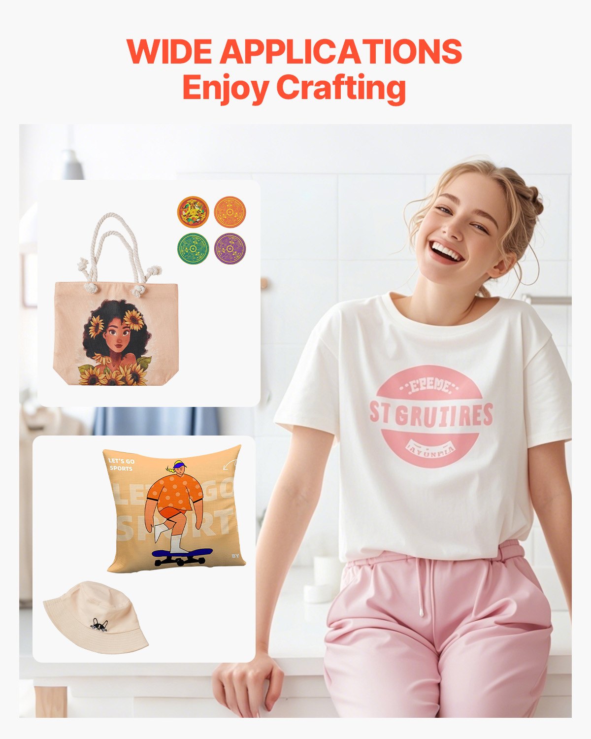 Heat Press, 12x10Inch T-Shirt Press Machine, T-shirt Press Heat Press 30x23cm Printing Machine Heat Transfer Sublimation Machine for T-shirts