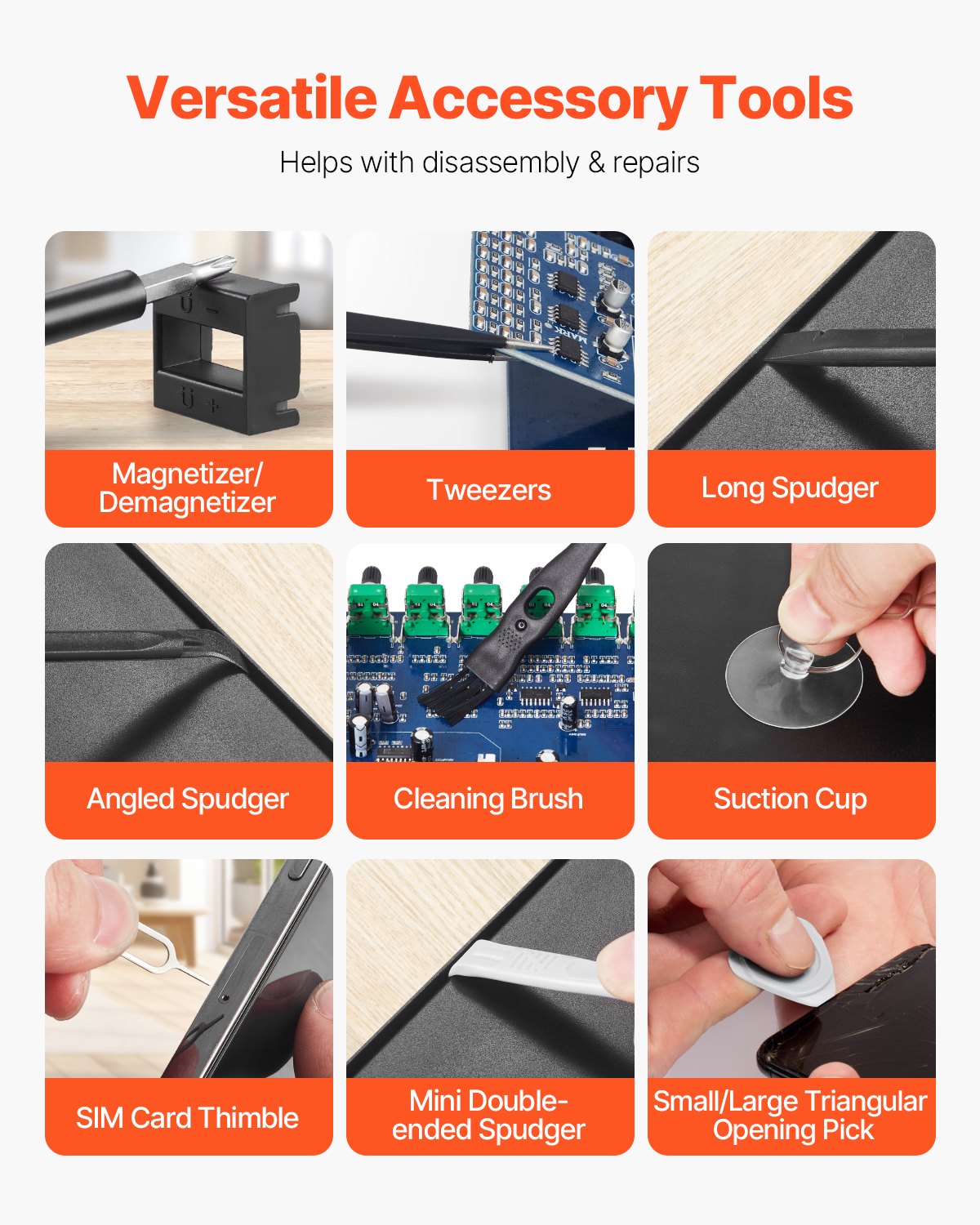 Screwdriver Set, 59-Piece Small Precision Screwdriver Set with Phillips, Flat Head, Torx, Pentalobe Bits, Tweezer for Men, Mini Cleaning Repair Tool Kit for iPhone, MacBook, Laptop, Computer