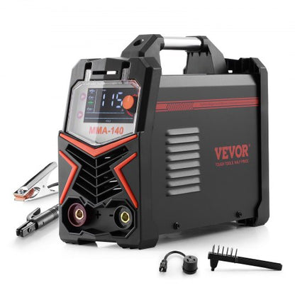 MMA Welder, 140A 4-in-1 Welding Machine - MMA (Stick)/DC Pulse MMA/DC Pulse TIG/Lift TIG, 110 & 220V Dual Voltage Electric Welder with LED Display, Synergic Control, IGBT Inverter Hot Start