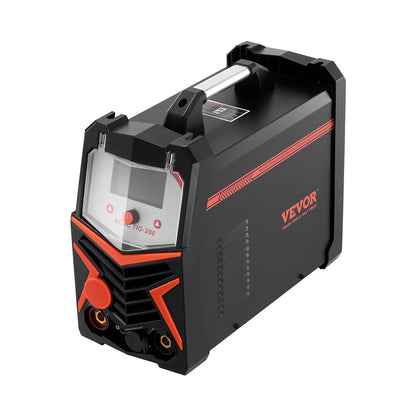 TIG Welder, 200A 6-In-1 Aluminum Welding Machine (LED Display) - AC TIG/DC TIG/AC Pulse TIG/DC Pulse TIG/Spot TIG/MMA(Stick), 110&220V Dual Voltage Electric Welder with Synergic Control IGBT