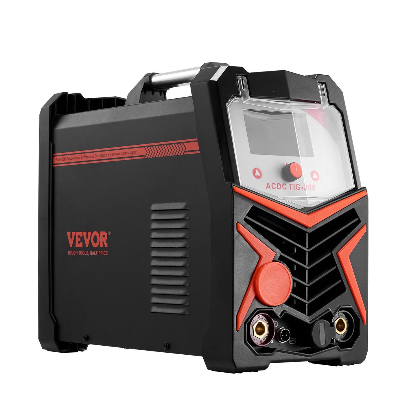 TIG Welder, 200A 6-In-1 Aluminum Welding Machine (LED Display) - AC TIG/DC TIG/AC Pulse TIG/DC Pulse TIG/Spot TIG/MMA(Stick), 110&220V Dual Voltage Electric Welder with Synergic Control IGBT