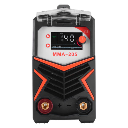 MMA Welder, 205A 2-in-1 MMA Lift TIG Stick Welding Machine, 110/220V Dual Voltage IGBT Inverter Welder Machine with Digital Display, Hot Start Arc Force Anti-Stick (Lift Torch Not Included)
