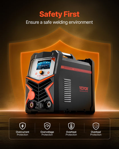 TIG-svetsare 6-i-1 AC/DC-svetsmaskin Pulse Spot MMA Stick IGBT-inverter