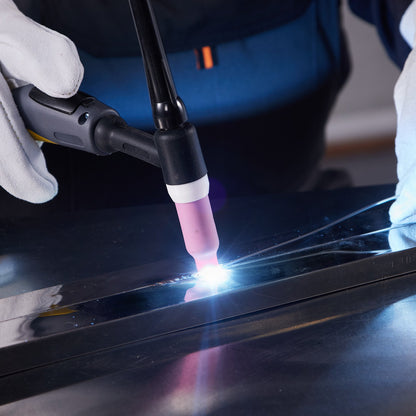 TIG Welder, 225A 6-In-1 Aluminum Welding Machine (Large LED Display)- AC TIG/DC TIG/AC Pulse TIG/DC Pulse TIG/Spot TIG/MMA(Stick), 110&220V Dual Voltage Electric Welder with IGBT Inverter