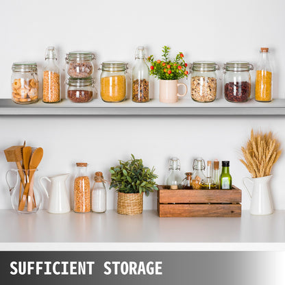 Concession Shelf 70.8L x 11.4W Inch with Stainless Steel Frame and Surface Board for Food Trailer Serving Window