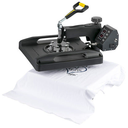 Heat Press Machine 15 x 15 Inch 8 In 1 Heat Press 1000W Sublimeringsmaskin 360° Rotation Swing Away Heat Press 8 In 1 Skjorta Tryckmaskin Dual-Tube Uppvärmning för DIY T-shirts Kepsmuggar (svart)