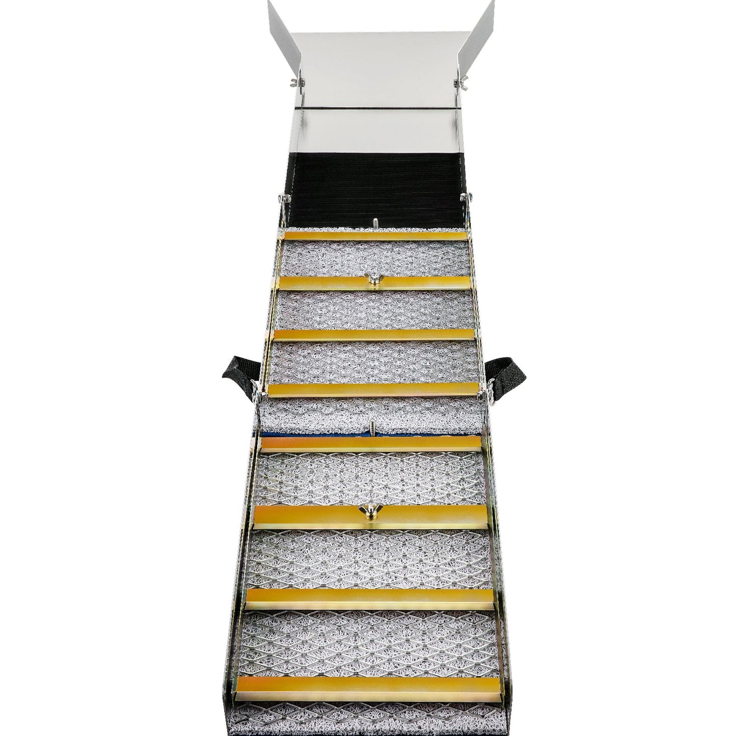 Aluminum Alloy Folding Sluice Box, Compact 50" Sluice Boxes for Gold, Lightweight Gold Sluice Equipment, Portable Sluice Boxes with Miner Moss, River, Stream, Gold Panning, Prospecting, Dredging