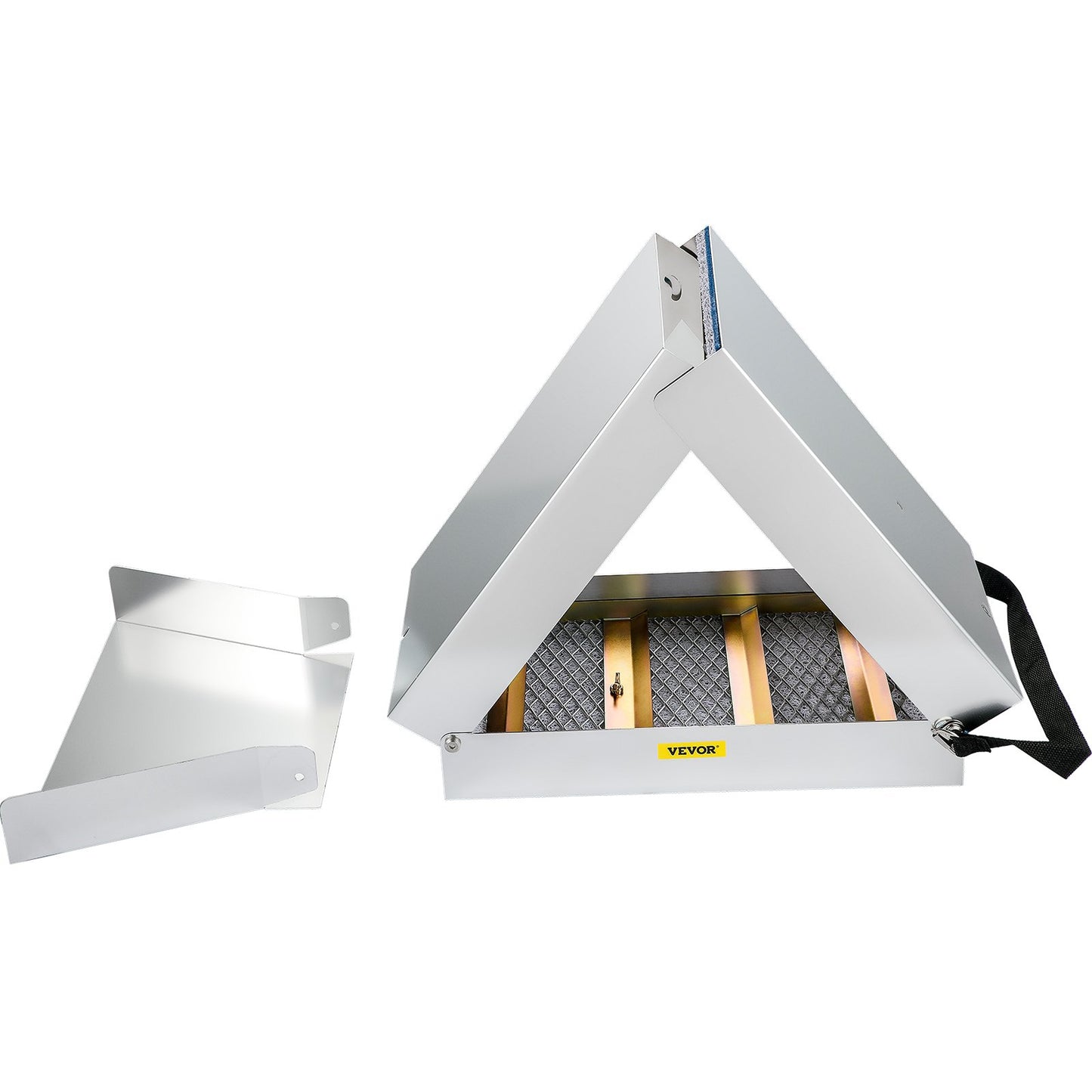 Folding Aluminum Alloy Sluice Box, Compact 50" Sluice Boxes for Gold, Lightweight Gold Sluice Equipment, Portable Sluice Boxes with Miner's Moss, River, Creek, Gold Panning, Prospecting, Dredgin