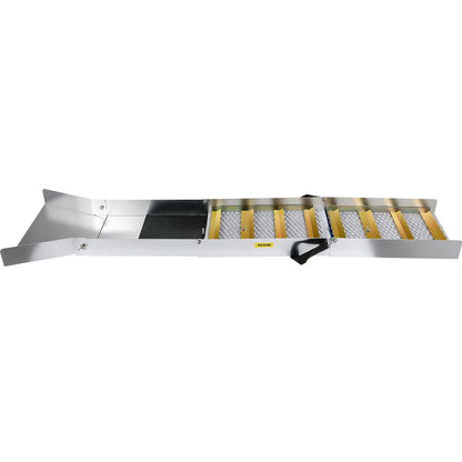 Folding Aluminum Alloy Sluice Box, Compact 50" Sluice Boxes for Gold, Lightweight Gold Sluice Equipment, Portable Sluice Boxes with Miner's Moss, River, Creek, Gold Panning, Prospecting, Dredgin