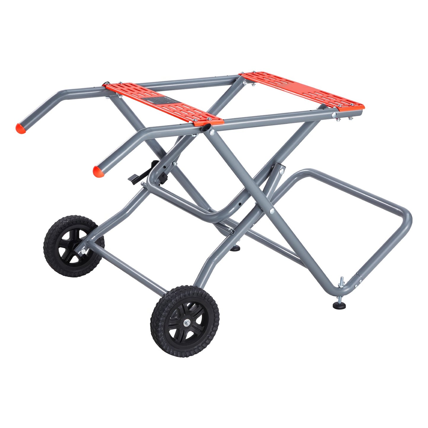 Portabelt bordssågstativ med hjul 350lbs Lastkapacitet Rullande Vikbart