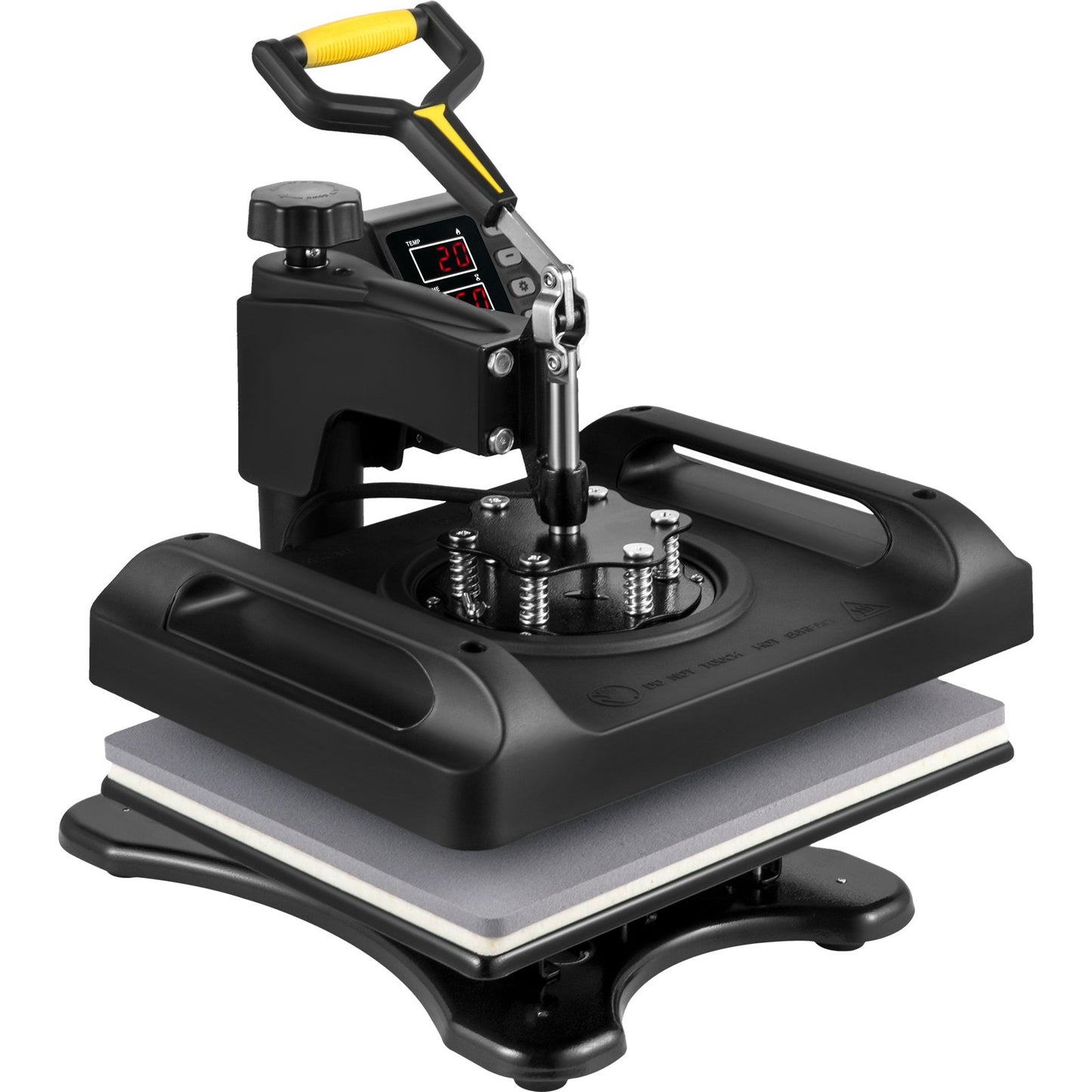Wärmepresse 12 x 15 Zoll 6-in-1-Wärmepresse 360°-Drehung Schwenkbare Wärmepresse 1000-W-Sublimationsmaschine 6-in-1-Schwarzhemd-Druckmaschine Doppelrohrheizung für DIY-Tassen, Kappen, T-Shirts