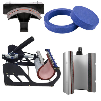 Wärmepresse 12 x 15 Zoll 6-in-1-Wärmepresse 360°-Drehung Schwenkbare Wärmepresse 1000-W-Sublimationsmaschine 6-in-1-Schwarzhemd-Druckmaschine Doppelrohrheizung für DIY-Tassen, Kappen, T-Shirts