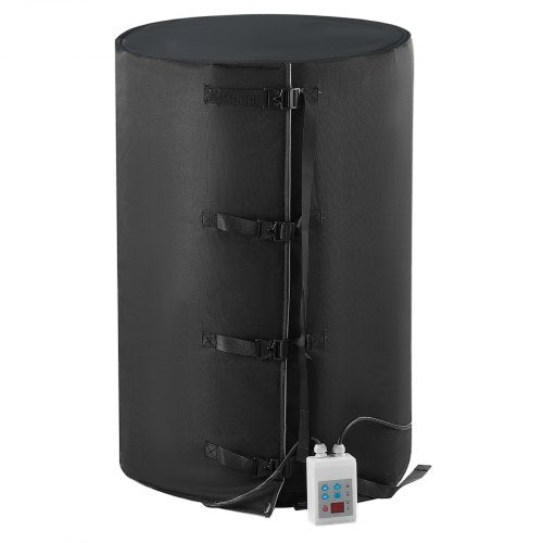 Metal Drum Heater, 1300 Watt, Pail Heating Band for 55 Gallon Barrel, 0-145℉ Adjustable with Independent Thermostat, Waterproof Oxford Fabric High Efficiency Grease Keg Heater, FCC Listed