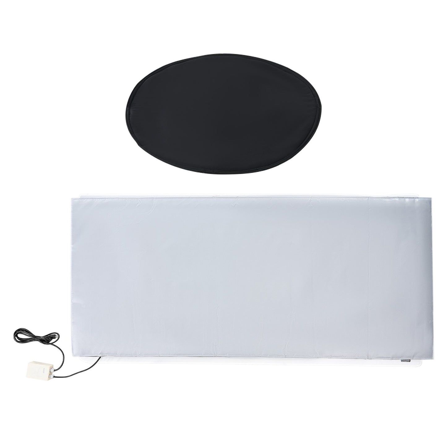 55 Gal Metal Drum Heater 1300W 0-145℉ Adjustable with Independent Thermostat