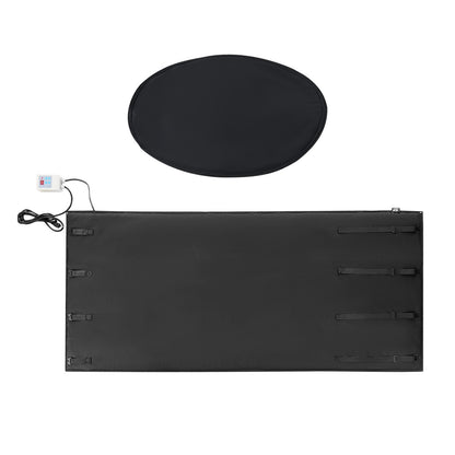 55 Gal Metal Drum Heater 1300W 0-145℉ Adjustable with Independent Thermostat