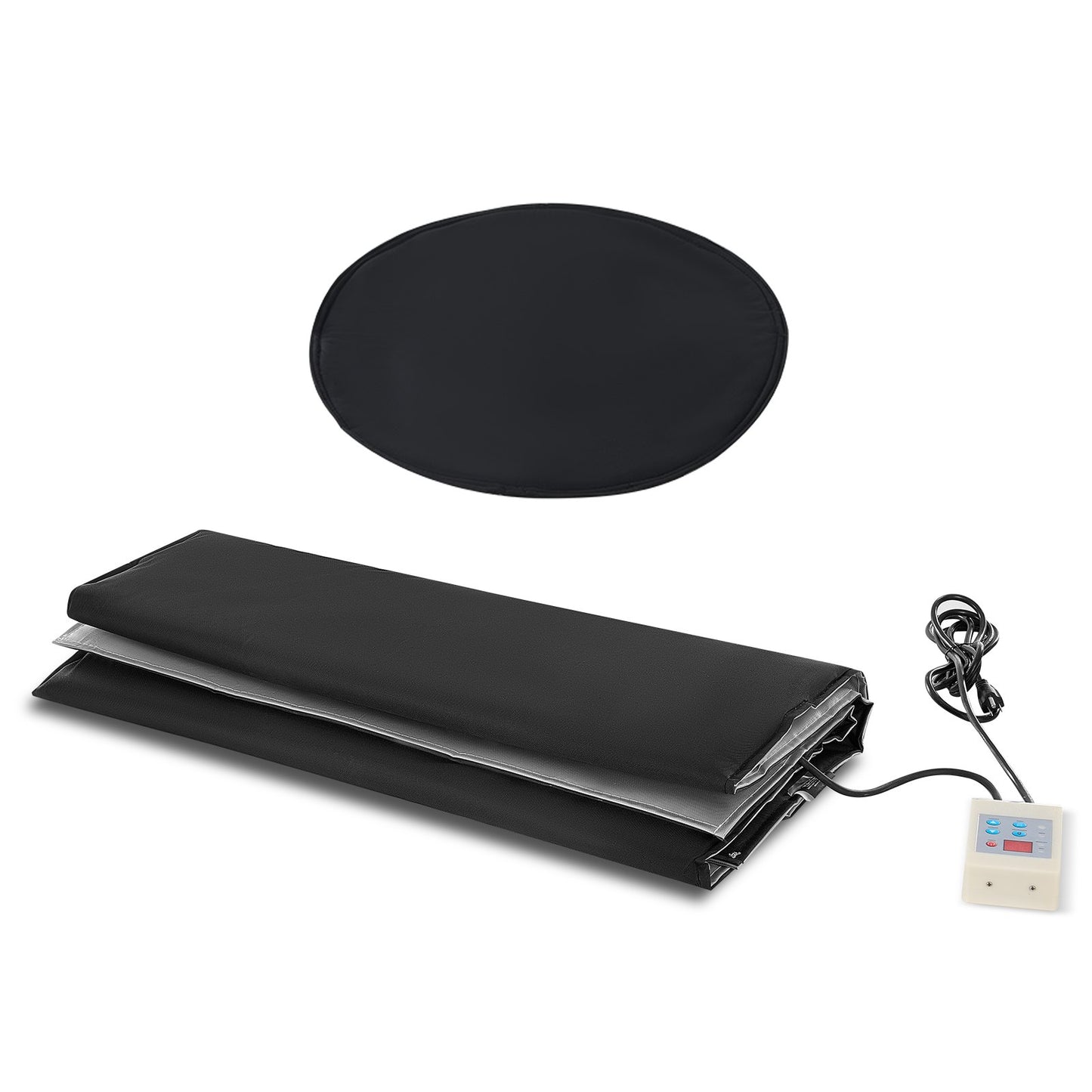 55 Gal Metal Drum Heater 1300W 0-145℉ Adjustable with Independent Thermostat