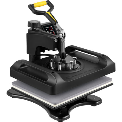 Heat Press Machine 12 x 15 Inch 5 In 1 Skjorte Printing Machine 360° Rotation Swing Away Heat Press 5 In 1 Heat Press 1000W Sublimeringsmaskin Dual-Tube Uppvärmning för DIY T-muggar och skjortor Keps