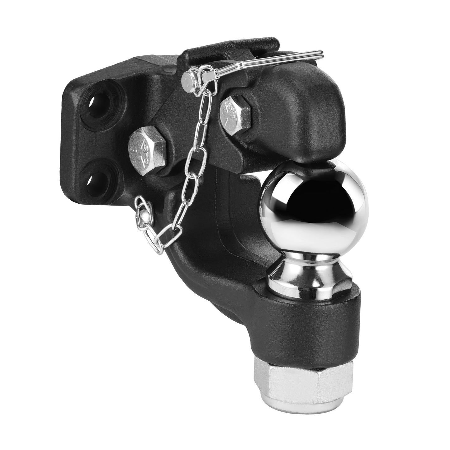 Pintle Hitch 2-5/16" Mount Hitch Ball för 2,5"-3" Lunette Ring 20000 lbs
